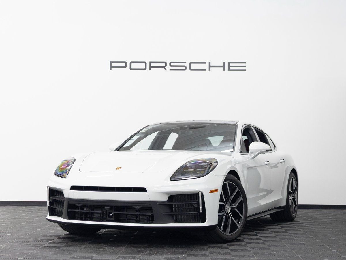 2026 Porsche Panamera Panamera 4 in White — front three-quarter view