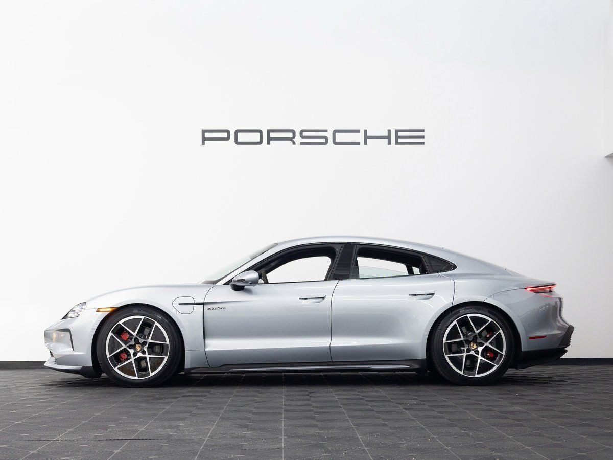 2025 Porsche Taycan — side profile view