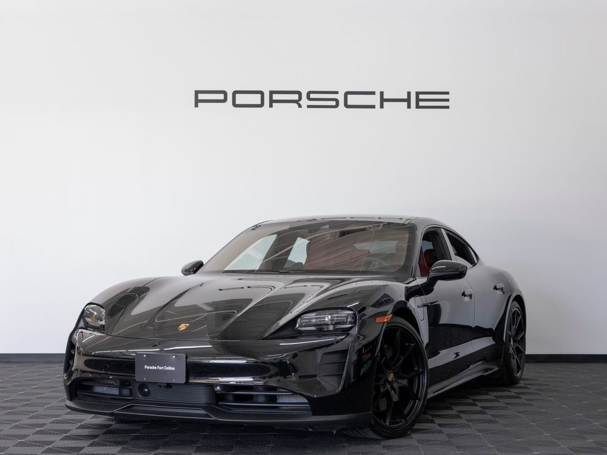 2024 Porsche Taycan Taycan GTS (MY24) in Black — front three-quarter view