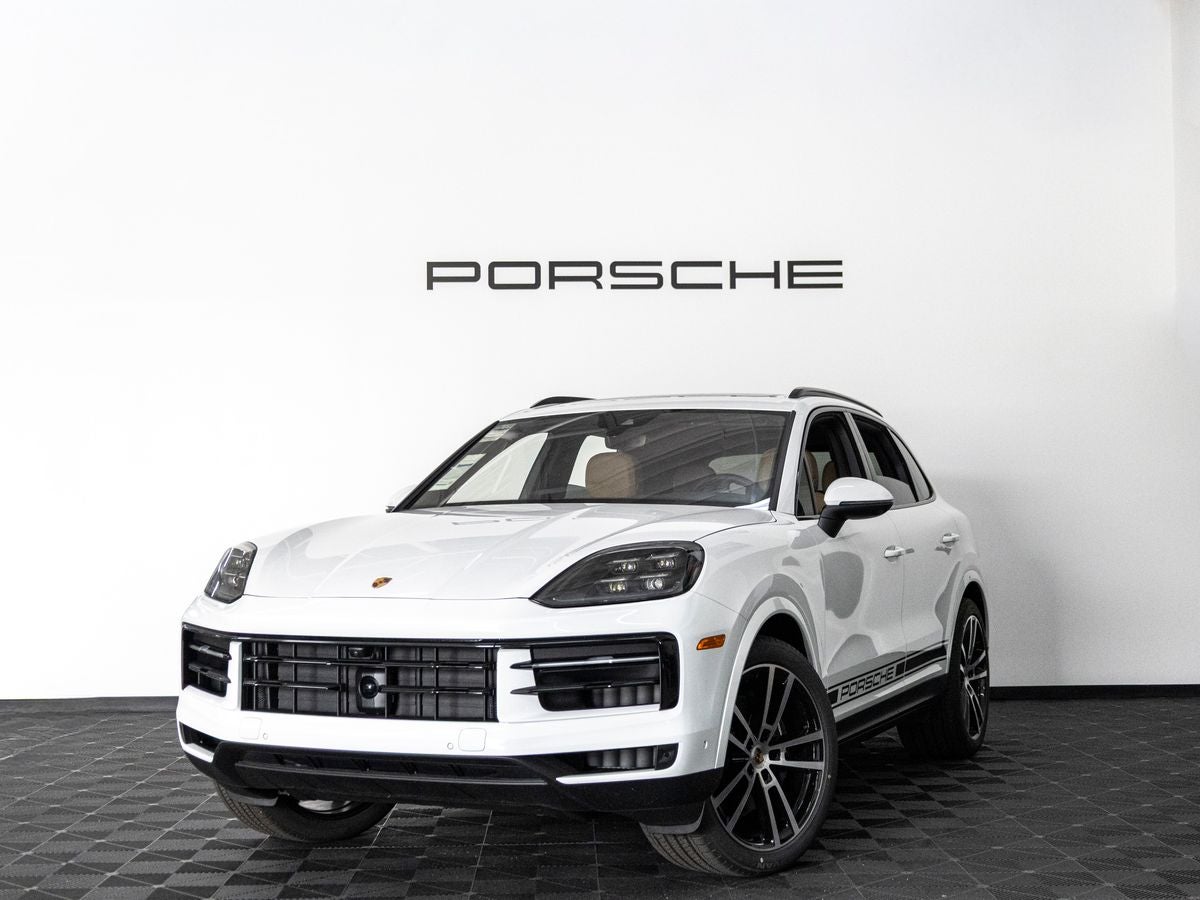 2026 Porsche Cayenne Cayenne in White — front three-quarter view